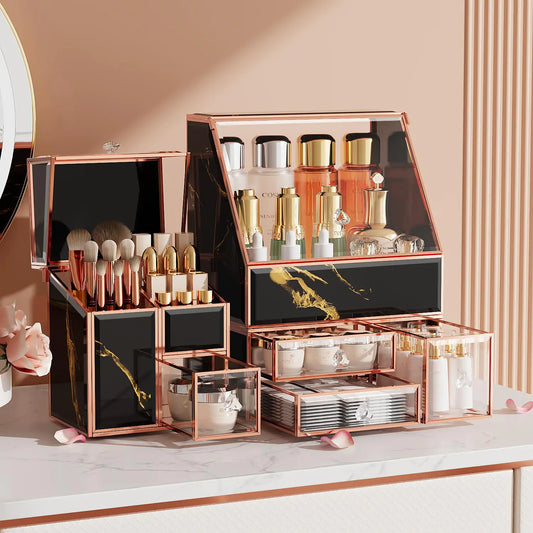 Multi-Purpose Black Makeup Organizer