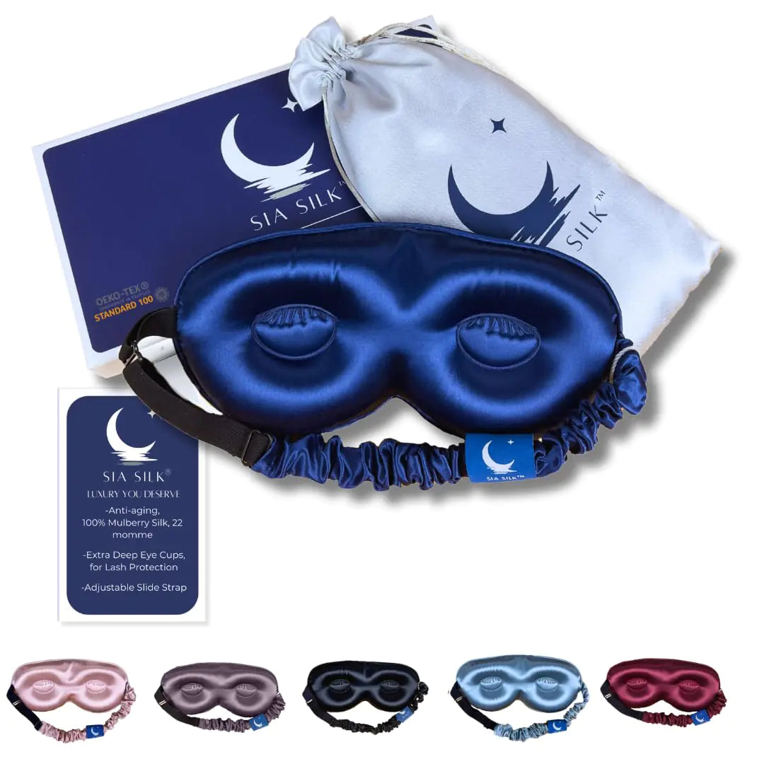 Silk Sleep Mask with Deep Eye Cups
