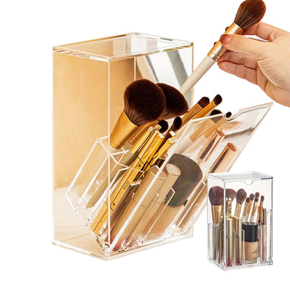 Makeup Brush Organizer With Lid